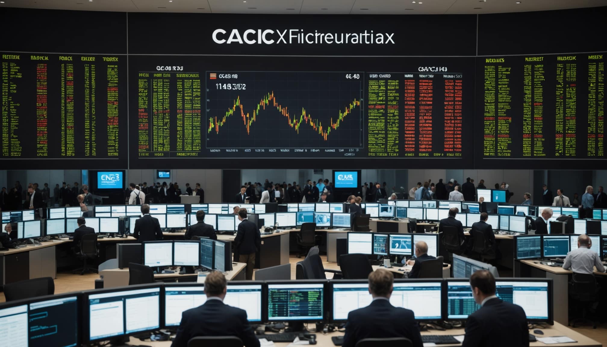 Graphique des variations du CAC 40 depuis janvier 2020